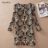 Spring Fashion Flower Print  Dress