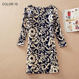 Spring Fashion Flower Print  Dress