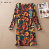 Spring Fashion Flower Print  Dress