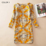 Spring Fashion Flower Print  Dress