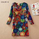 Spring Fashion Flower Print  Dress