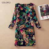 Spring Fashion Flower Print  Dress