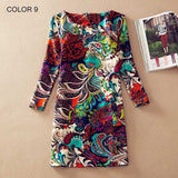 Spring Fashion Flower Print  Dress