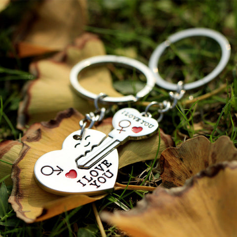 Couple I LOVE YOU Letter Keychain