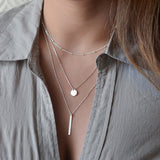 Simple Gold Silver Plated Necklace